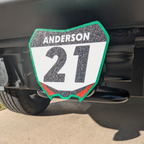 Customized Mini-Moto Front Number Plate Trailer Hitch Cover