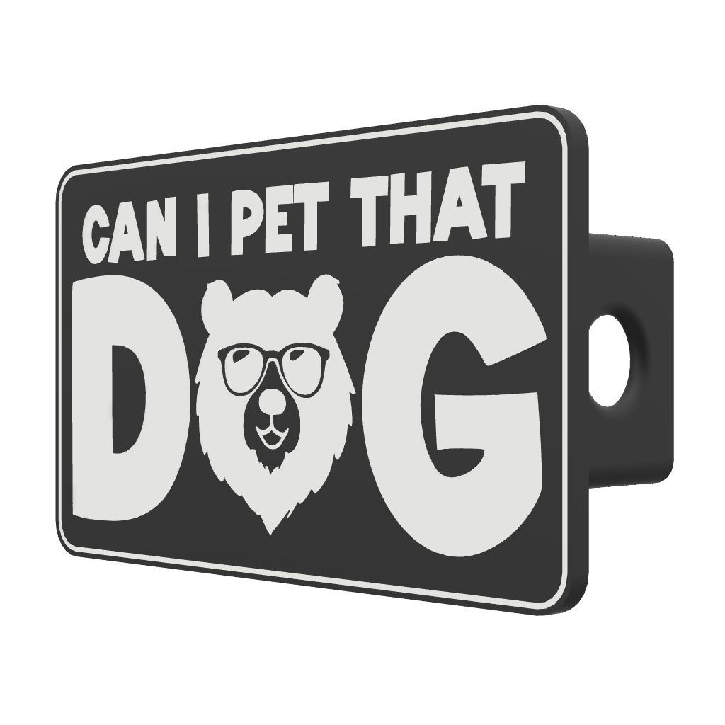Can I Pet That Dog Trailer Hitch Cover