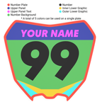 Customized Mini-Moto Front Number Plate Trailer Hitch Cover
