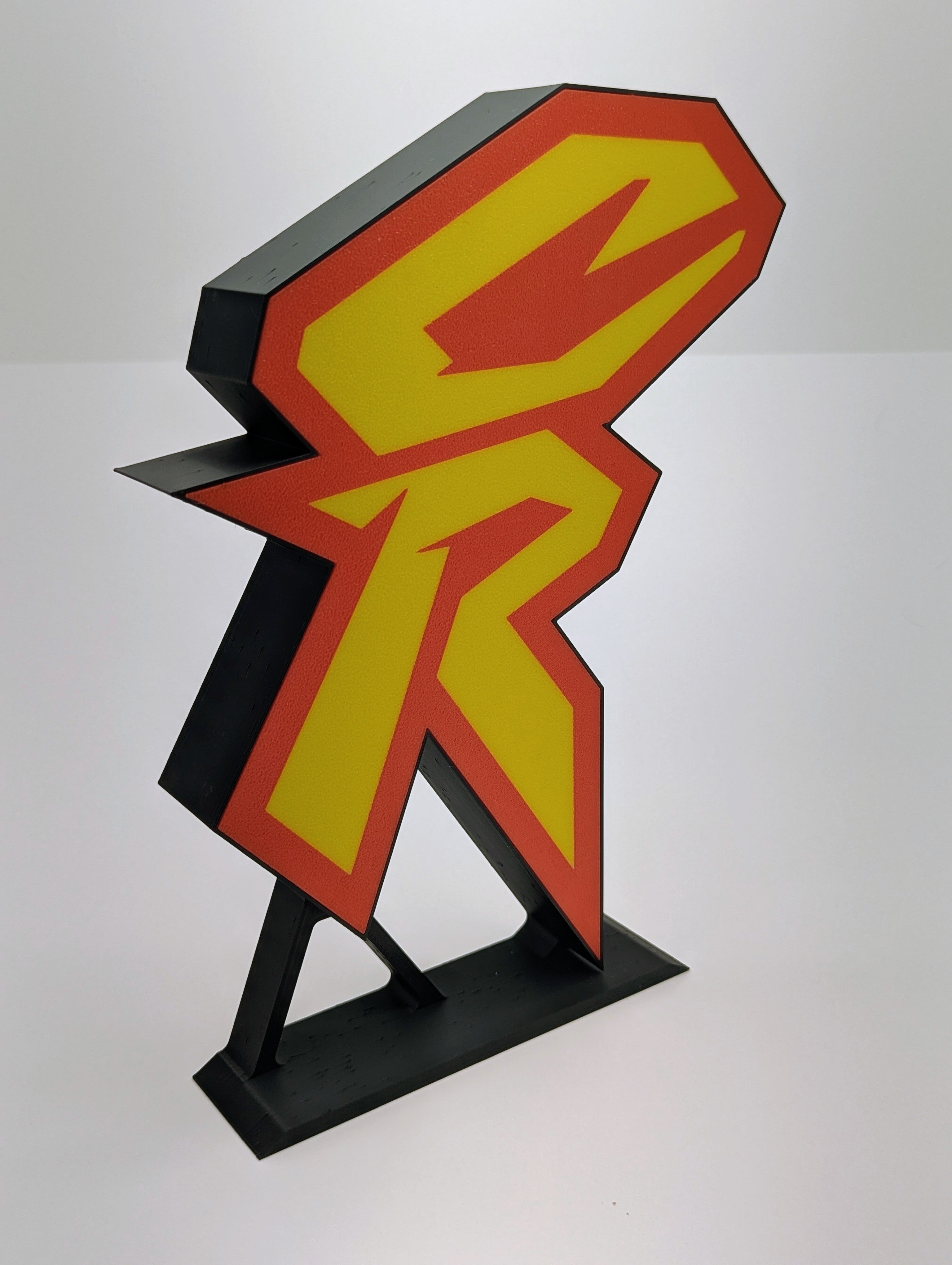 Retro Honda CR Logo LED Lightbox - Vintage Motocross Decor