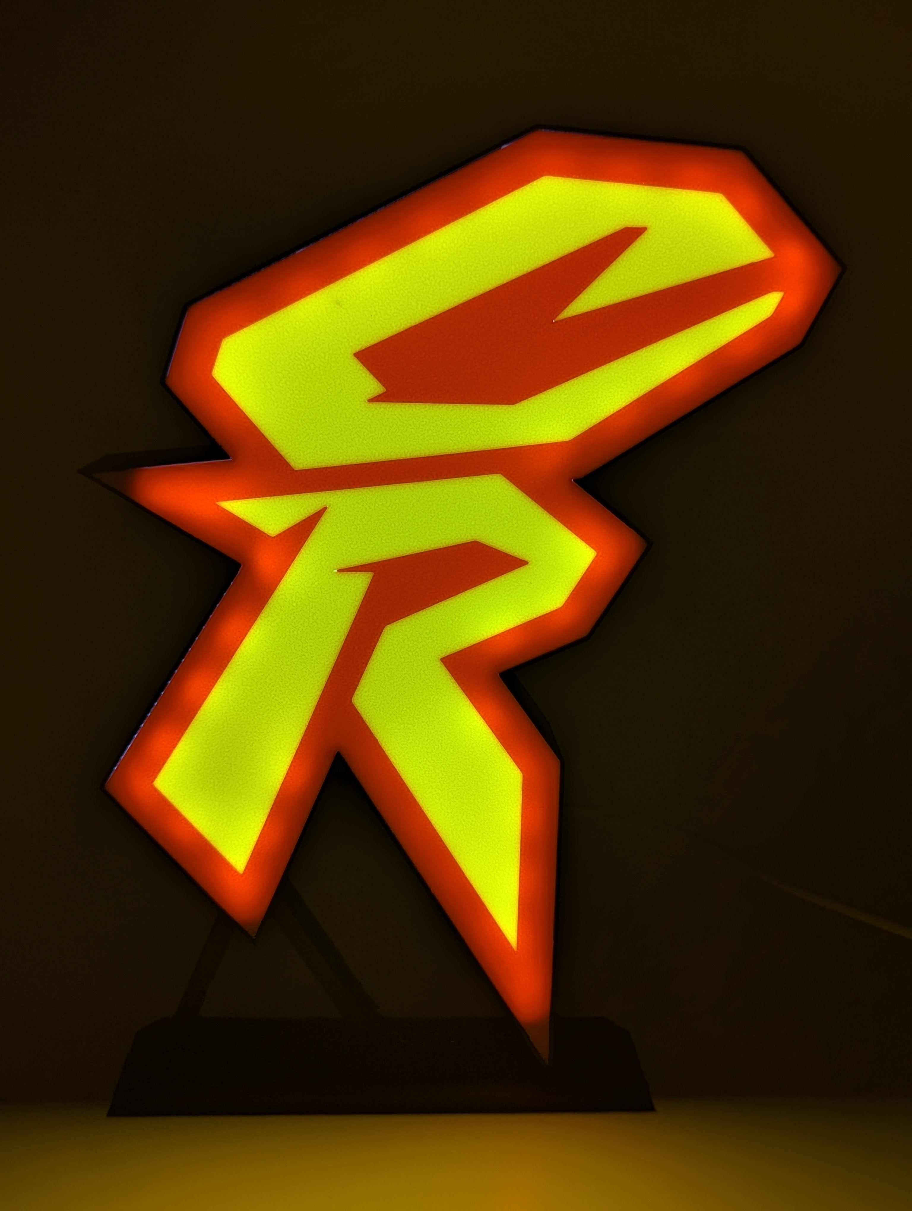 Retro Honda CR Logo LED Lightbox - Vintage Motocross Decor