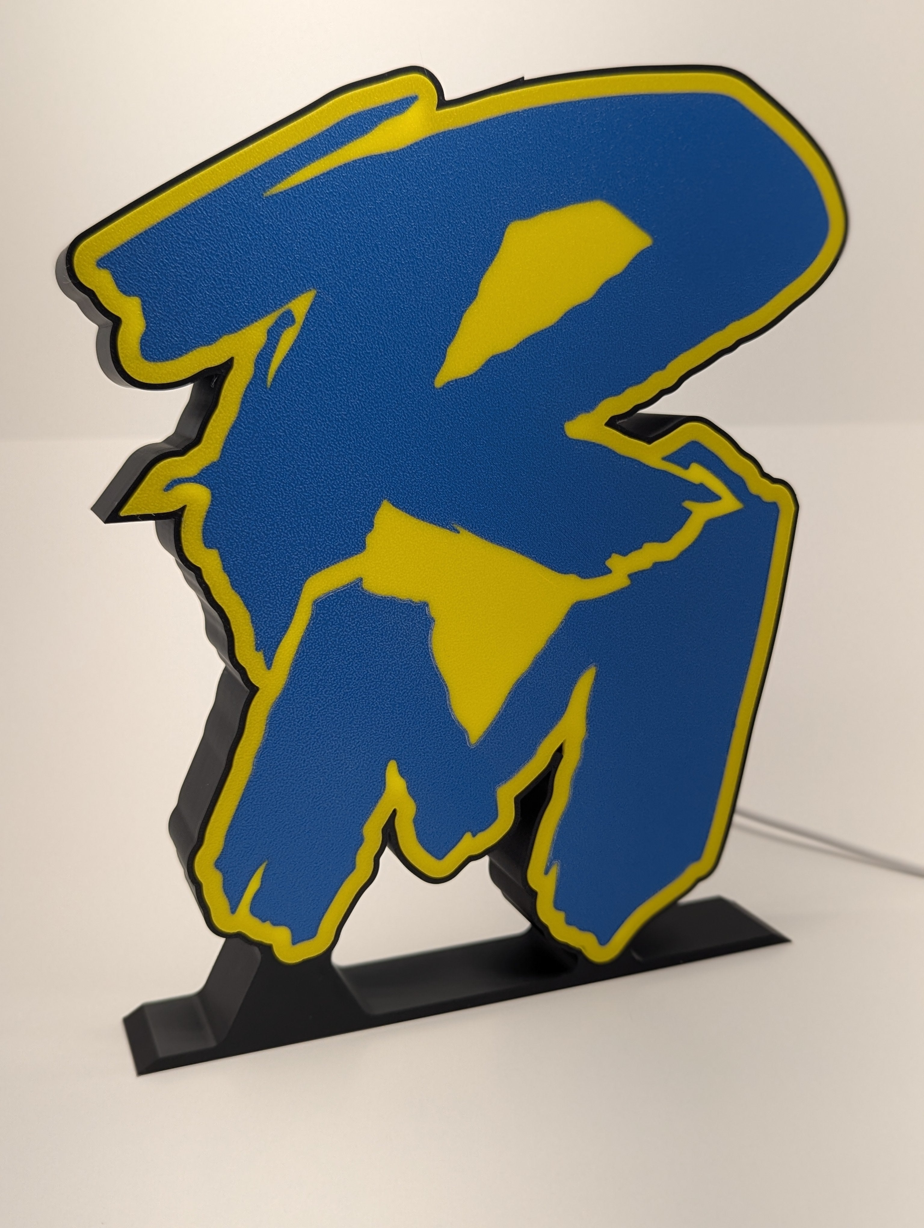 Retro Suzuki RM Logo LED Lightbox - Vintage Motocross Decor