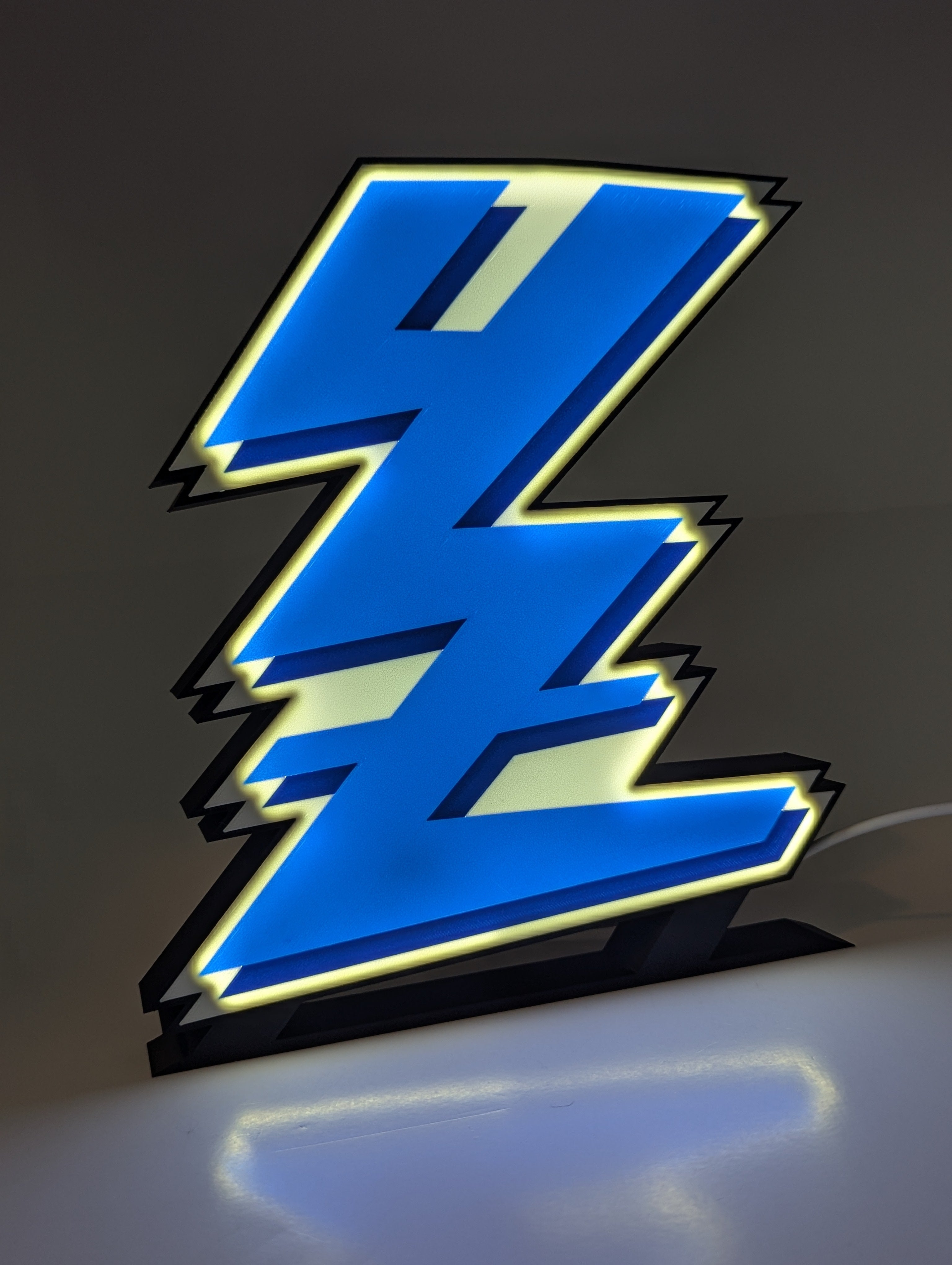 Retro Yamaha YZ Logo LED Lightbox - Vintage Motocross Decor