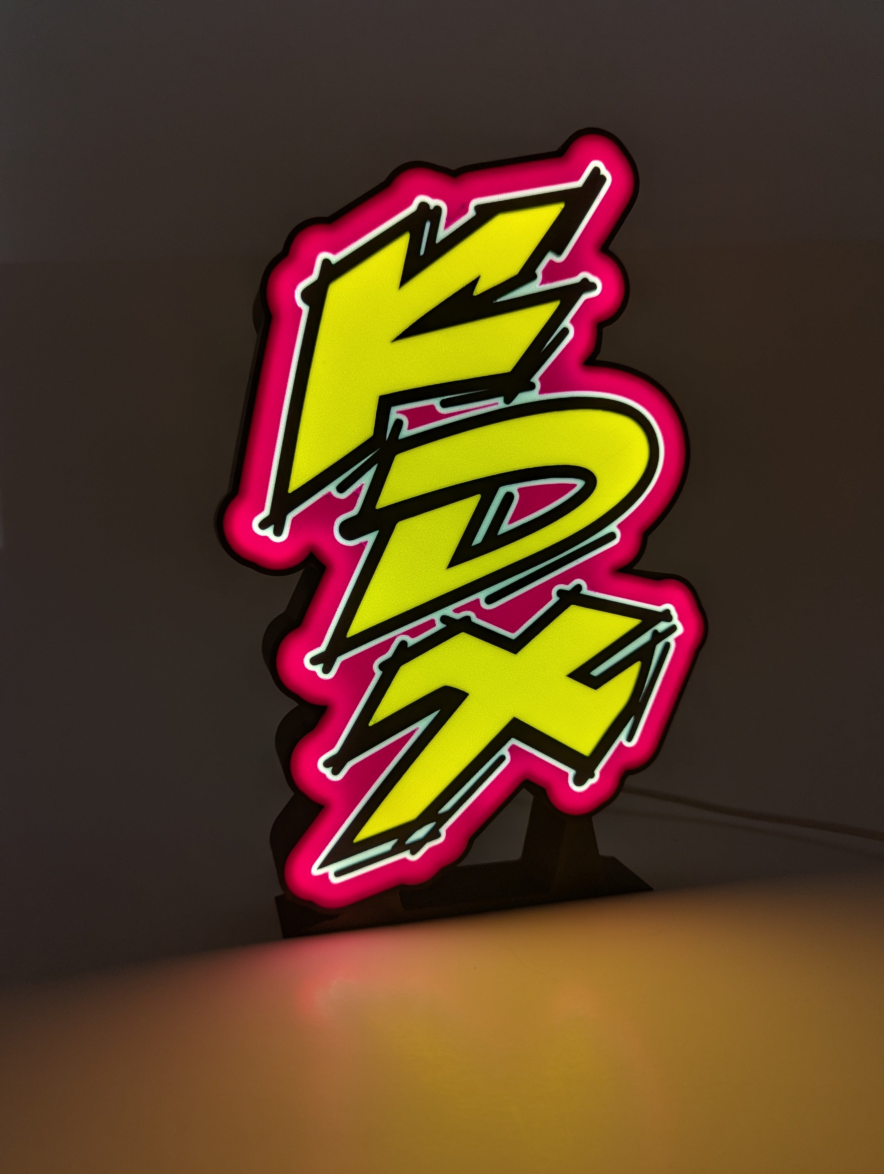 Retro Kawasaki KDX Logo LED Lightbox Sign