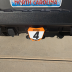 Customized Mini-Moto Front Number Plate Trailer Hitch Cover