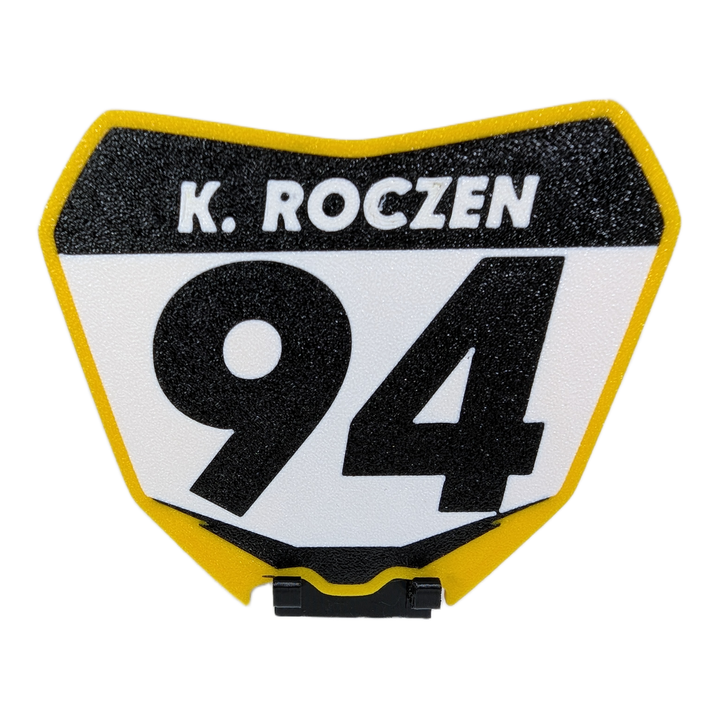 Customized Mini-Moto Front Number Plate