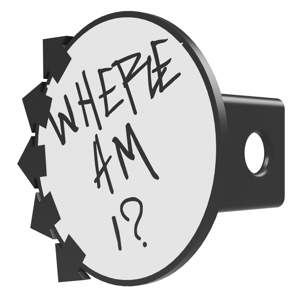 Where Am I Trailer Hitch Cover